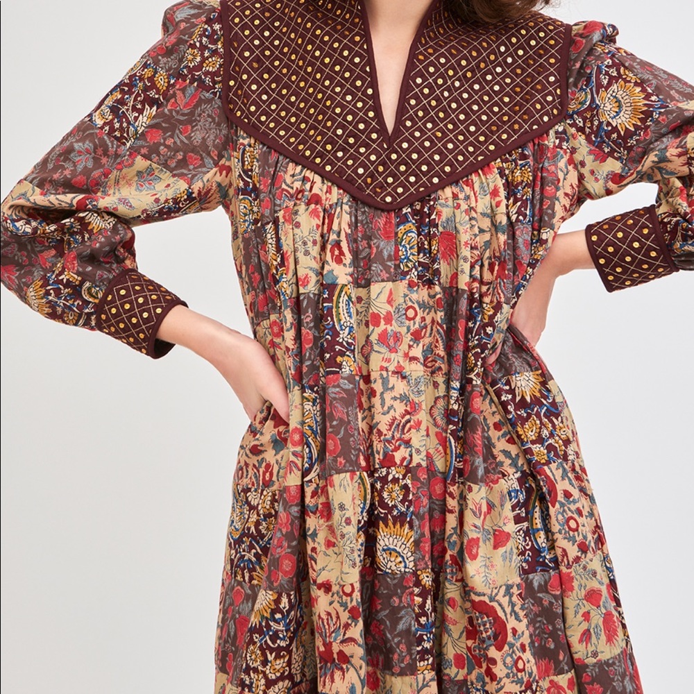 Patsie Sequined Patchwork Dress